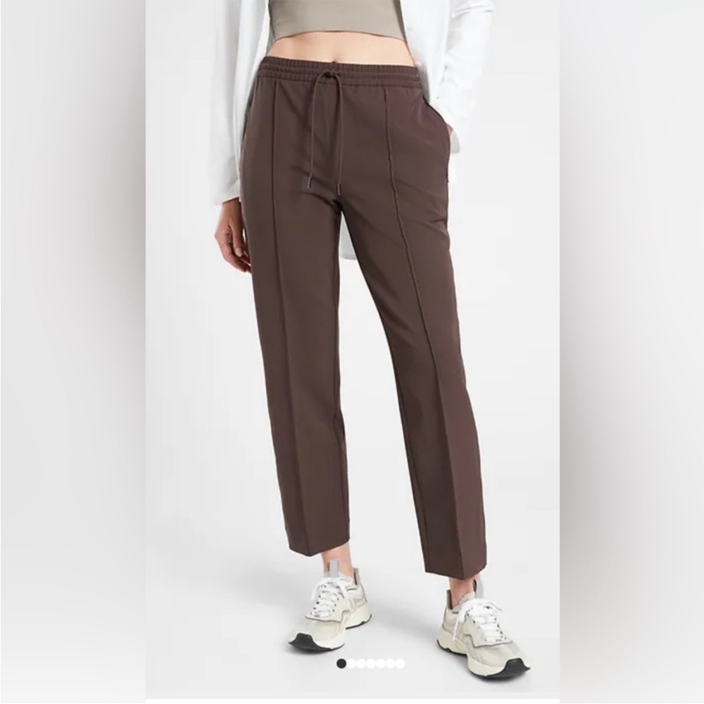 Athleta Endeavor Straight Leg Pant Brown Size‎ 8T Tall Athleisure Casual Travel